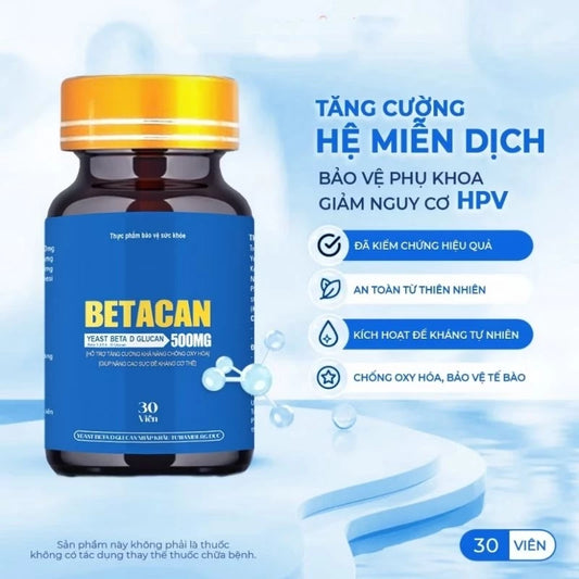 Betacan tăng cường đề kháng hỗ trợ loại bỏ hpv.