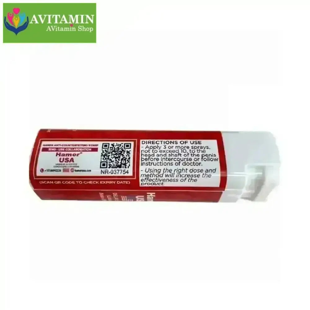 Chai xịt chống xuất tinh sớm HAMER USA hộp 1 chai 12,5ml - AVITAMINSHOP.COM