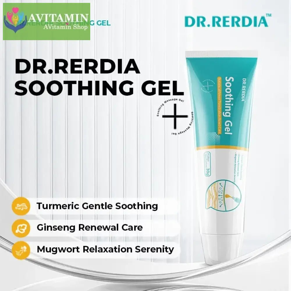 Gel làm dịu DR.RERDIA Nhân sâm Gừng Ngải cứu Thành phần tự nhiên Chăm sóc nhẹ nhàng