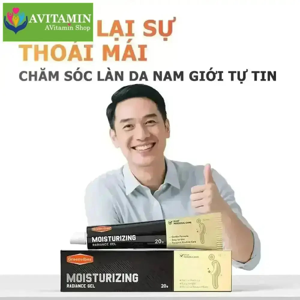 Gel Massage Body GREENVIBES Nam – Gel GREENVIBES Nam Tự Nhiên Dưỡng Ẩm, Thấm Nhanh, Chăm Sóc Thư Giãn Thoải Mái - AVITAMINSHOP.COM