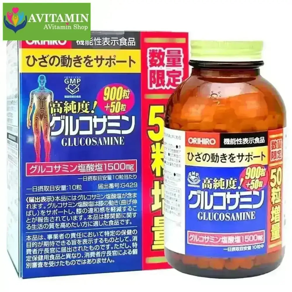Glucosamine Orihiro, Hỗ trợ bảo vệ khớp, giúp khớp vận động linh hoạt - AVITAMINSHOP.COM