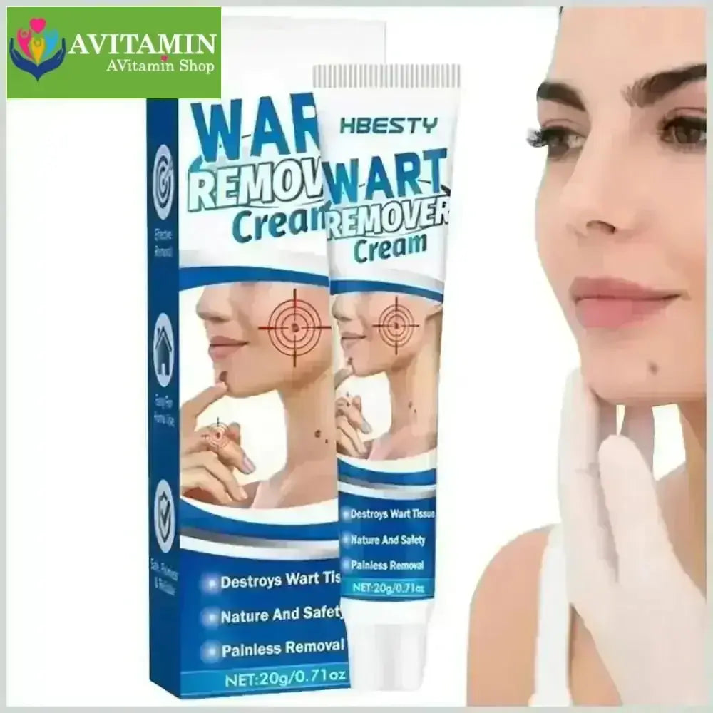 Kem Bôi Mụn Thịt Dư HBESTY WART REMOVER CREAM - Kem HBESTY Rụng Cồi Mụn, Rụng Mụn Thịt Dư, Không Đau Ngứa - AVITAMINSHOP.COM