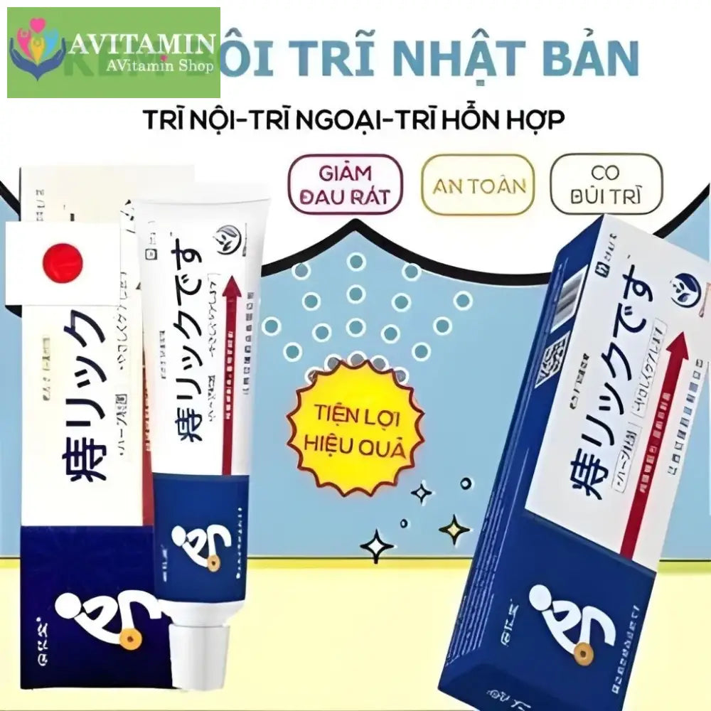 Kem Bôi Trĩ Nội Trĩ Ngoại Trĩ Hỗn Hợp Giúp Co Nhanh Búi Trĩ Giảm Đau Rát Hậu Môn