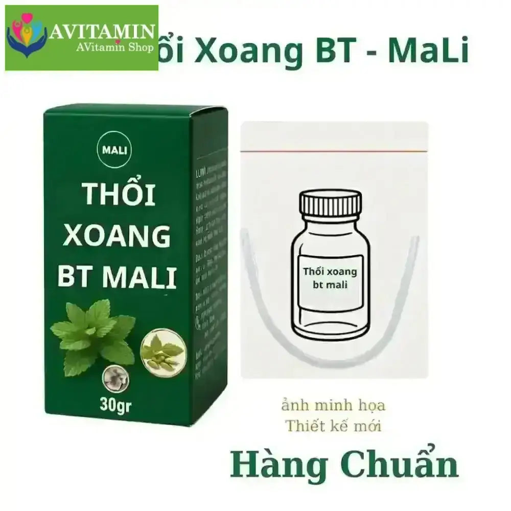 Thổi xoang bt mali hàng chuẩn hỗ trợ viêm xoang viêm mũi, bột thổi xoang bt thổi mũi bt. Dây thổi. - AVITAMINSHOP.COM