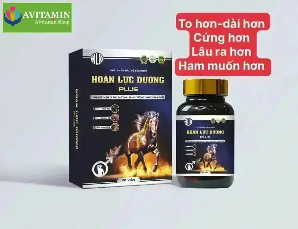 Viên uống tăng cường sinh lý nam giới Hoàn Lực Dương Plus (hộp 1 lọ 50 viên) - AVITAMINSHOP.COM