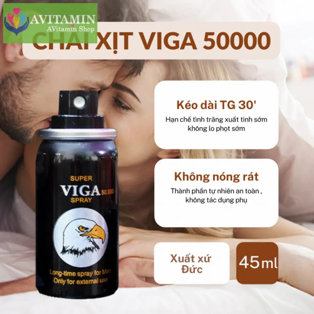 Xịt kéo dài thời gian Viga Spray 50000 cho nam chính hãng