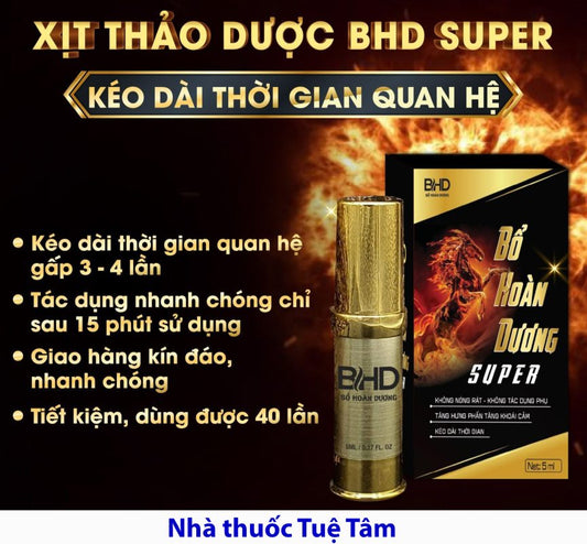 Chai Xịt Bổ Hoàn Dương Super BHD (5ml) - AVITAMINSHOP.COM