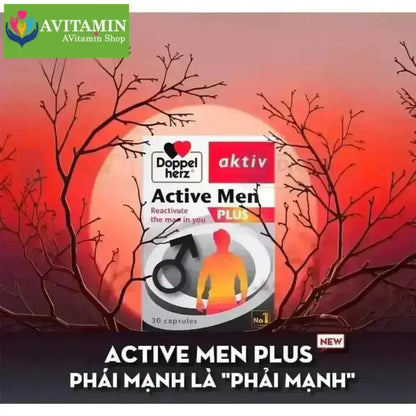 Active Men Plus DoppelHez - Hỗ Trợ Tăng Cường Sinh Lực, Tăng Cường Thể Trạng Nam - AVITAMINSHOP.COM