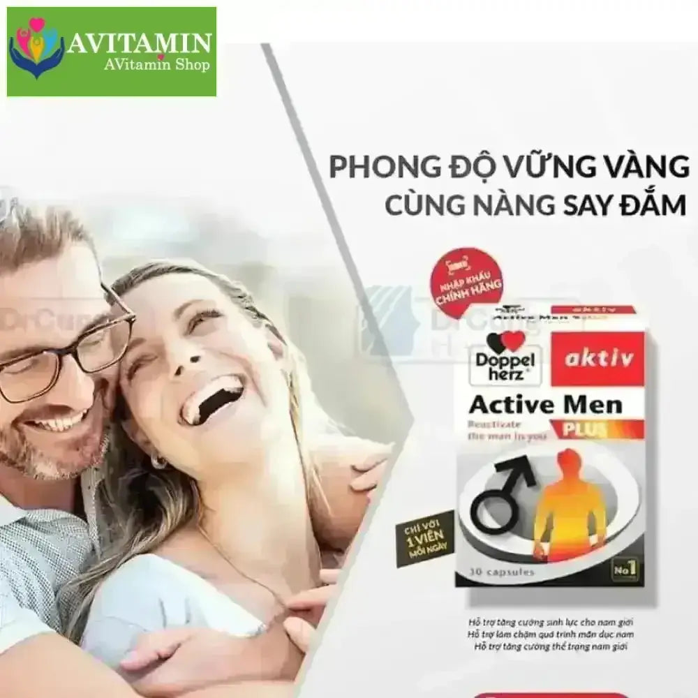 Active Men Plus DoppelHez - Hỗ Trợ Tăng Cường Sinh Lực, Tăng Cường Thể Trạng Nam - AVITAMINSHOP.COM