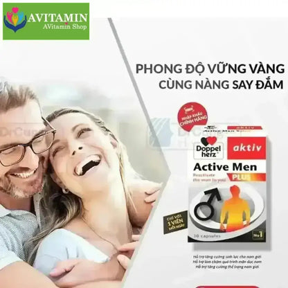 Active Men Plus DoppelHez - Hỗ Trợ Tăng Cường Sinh Lực, Tăng Cường Thể Trạng Nam - AVITAMINSHOP.COM