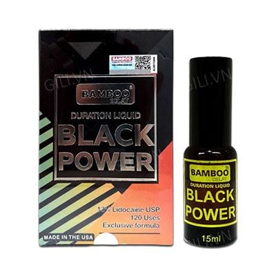 Bamboo Delay Black Power - Xịt chống xuất tinh sớm cho nam từ Mỹ - AVITAMINSHOP.COM