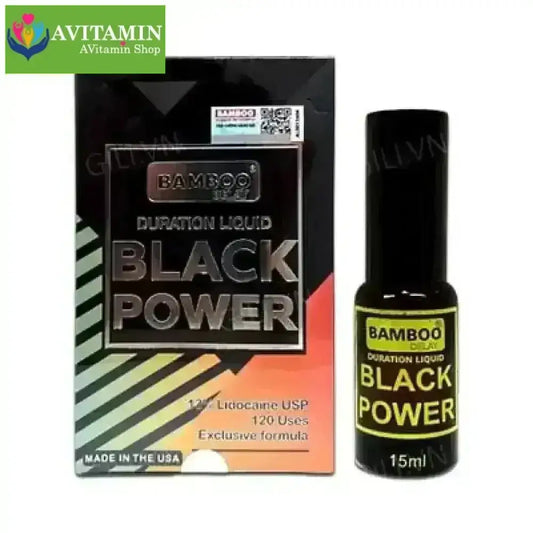 Bamboo Delay Black Power - Xịt chống xuất tinh sớm cho nam từ Mỹ - AVITAMINSHOP.COM