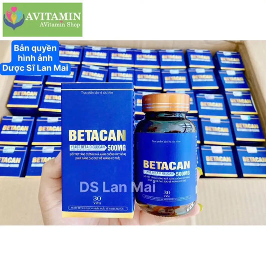 Betacan 500mg hỗ trợ đào thải HPV Tăng cường miễn dịch siêu mạnh (CÓ CHE TÊN SẢN PHẨM)