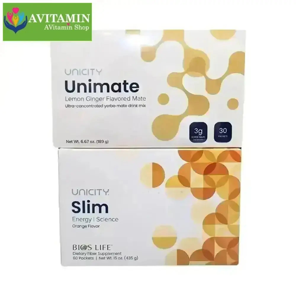 Bộ 2 giảm cân siêu tốc Slim Unicity và Unimate Unicity Feel Great - AVITAMINSHOP.COM