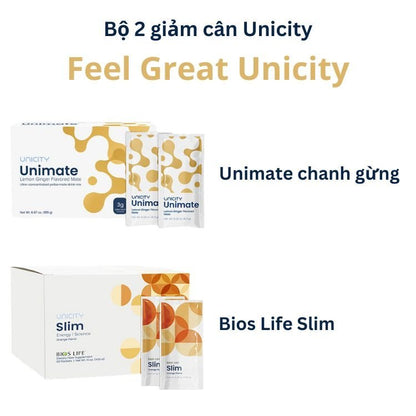 Bộ 2 giảm cân siêu tốc Slim Unicity và Unimate Unicity Feel Great - AVITAMINSHOP.COM