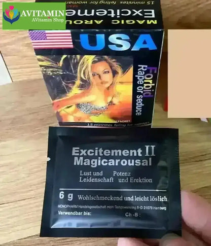 Bột Kích Dục Nữ Excitement II MagicArousal USA Thuốc Tăng Cường Ham Muốn Dạng Bột Mịn - AVITAMINSHOP.COM