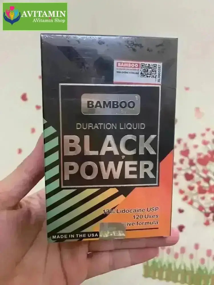 Chai xịt Bamboo Delay Black Power bí quyết kéo dài cuộc yêu - AVITAMINSHOP.COM