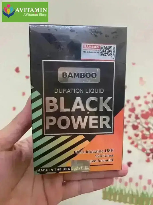 Chai xịt Bamboo Delay Black Power bí quyết kéo dài cuộc yêu - AVITAMINSHOP.COM