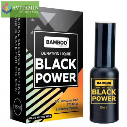 Chai Xịt Bamboo Delay Black Power Hỗ Trợ Kéo Dài Thời Gian