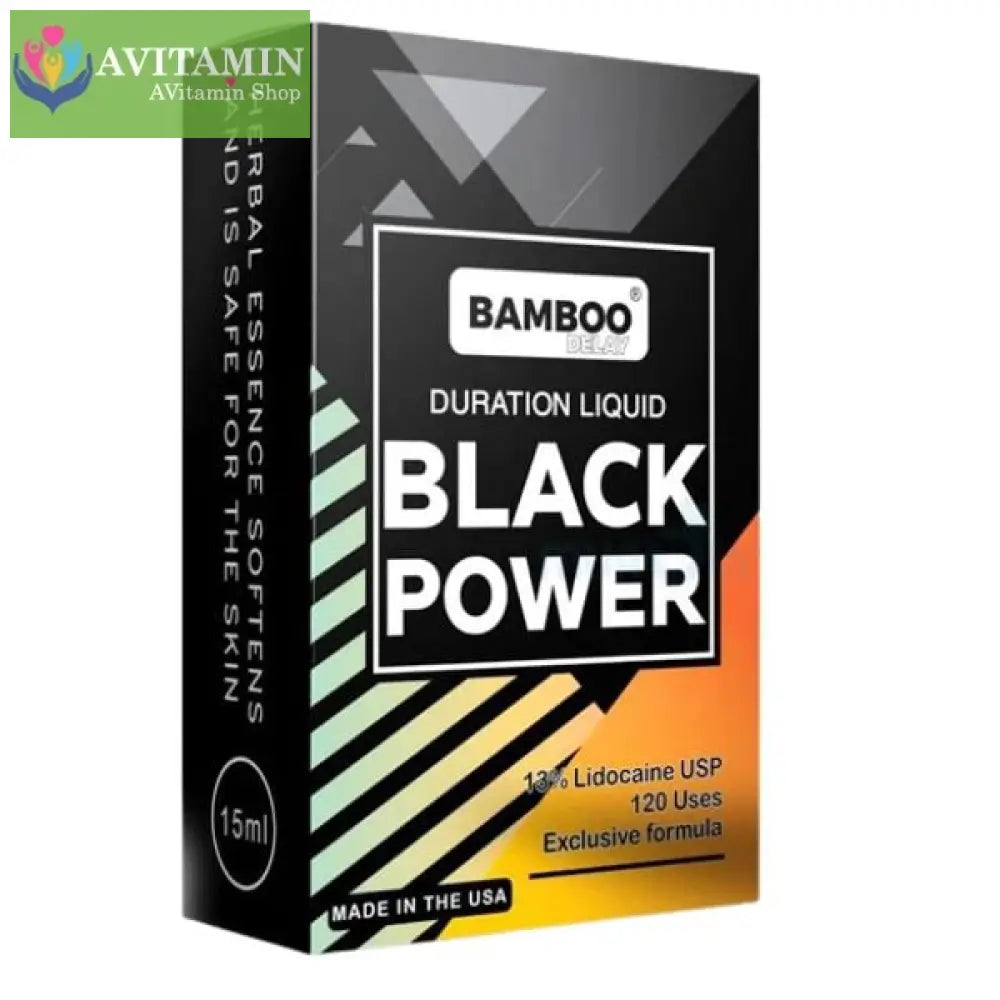 Chai Xịt Bamboo Delay Black Power Hỗ Trợ Kéo Dài Thời Gian