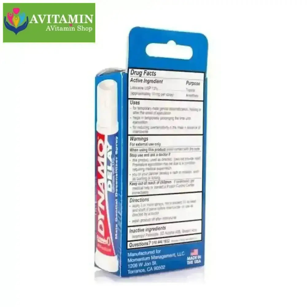 Chai xịt chống xuất tinh sớm Dynamo Delay 22,2ml - AVITAMINSHOP.COM