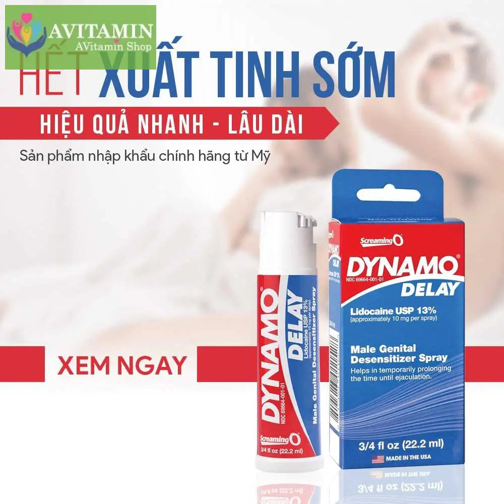 Chai Xịt Dynamo Delay 13% 22.2ml USA