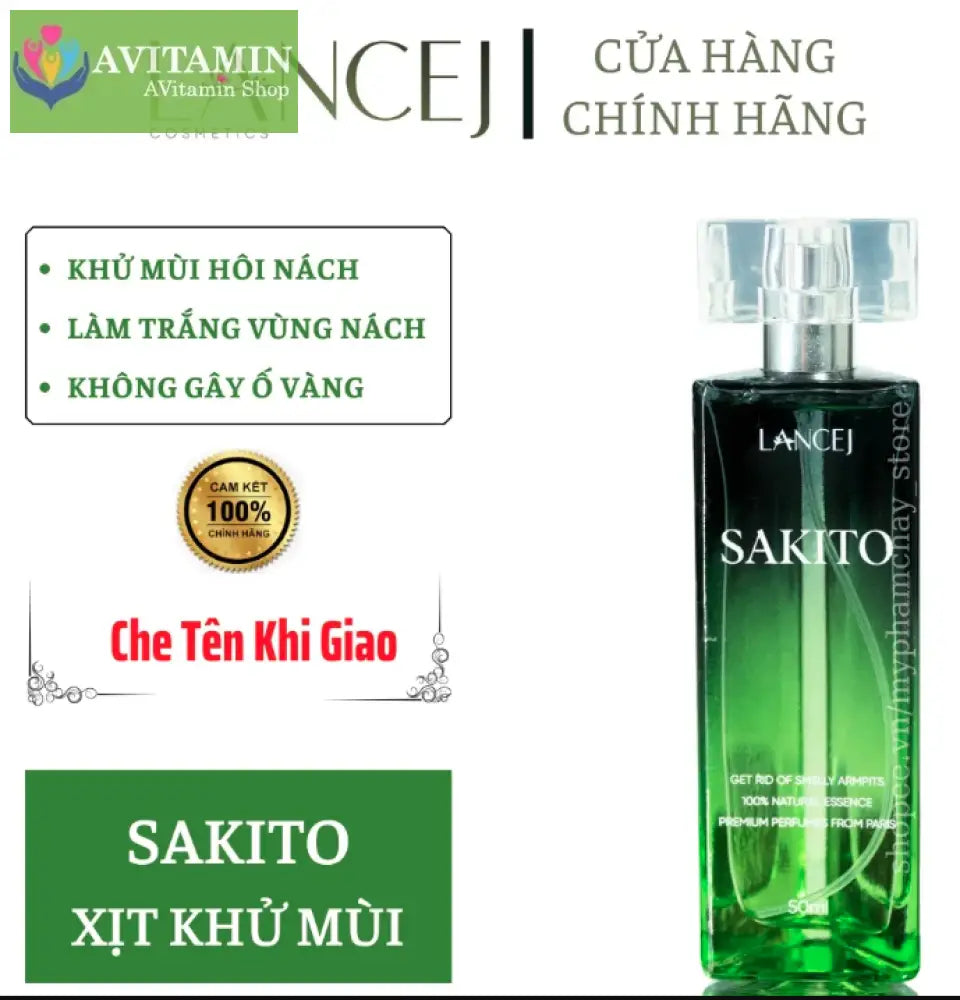 Chai Xịt Sakito Khử Mùi Hôi Nách Chính Hãng