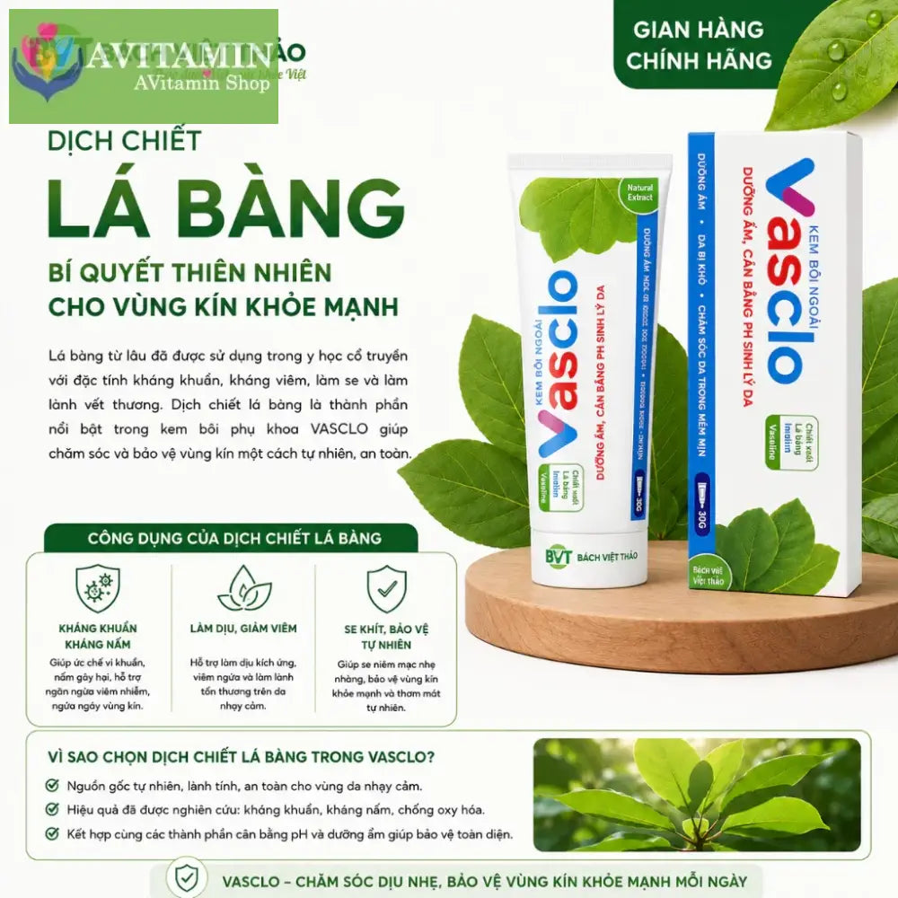 [Che Tên] Gel Bôi Phụ Khoa VASCLO Hỗ Trợ Giảm Nấm Ngứa Nấm Candida Chăm Sóc Vùng Kín Nam Nữ