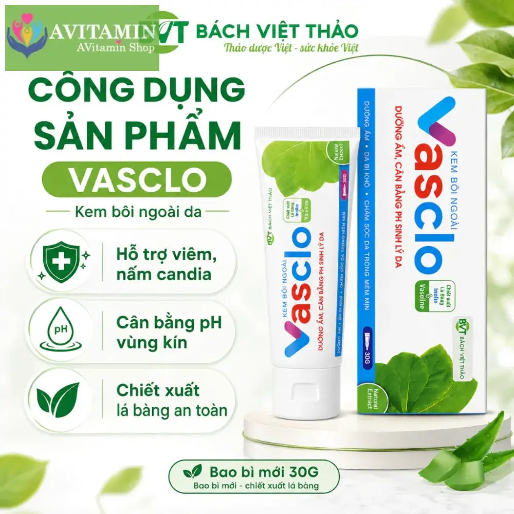 [Che Tên] Gel Bôi Phụ Khoa VASCLO Hỗ Trợ Giảm Nấm Ngứa Nấm Candida Chăm Sóc Vùng Kín Nam Nữ