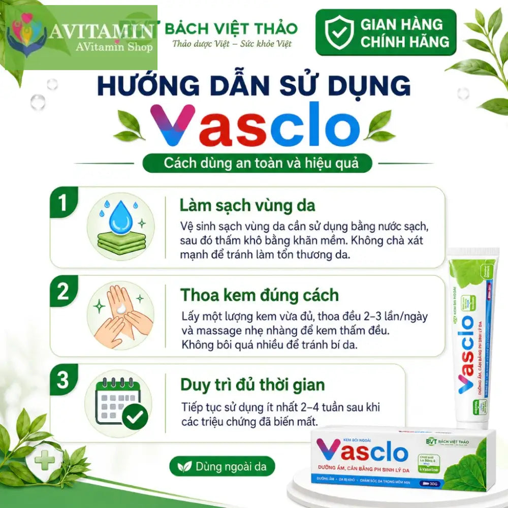[Che Tên] Gel Bôi Phụ Khoa VASCLO Hỗ Trợ Giảm Nấm Ngứa Nấm Candida Chăm Sóc Vùng Kín Nam Nữ