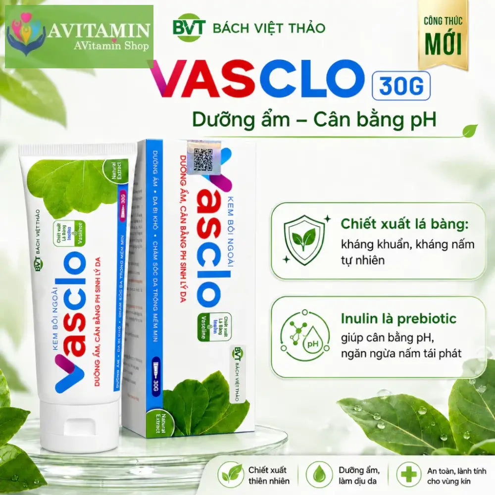 [Che Tên] Gel Bôi Phụ Khoa VASCLO Hỗ Trợ Giảm Nấm Ngứa Nấm Candida Chăm Sóc Vùng Kín Nam Nữ