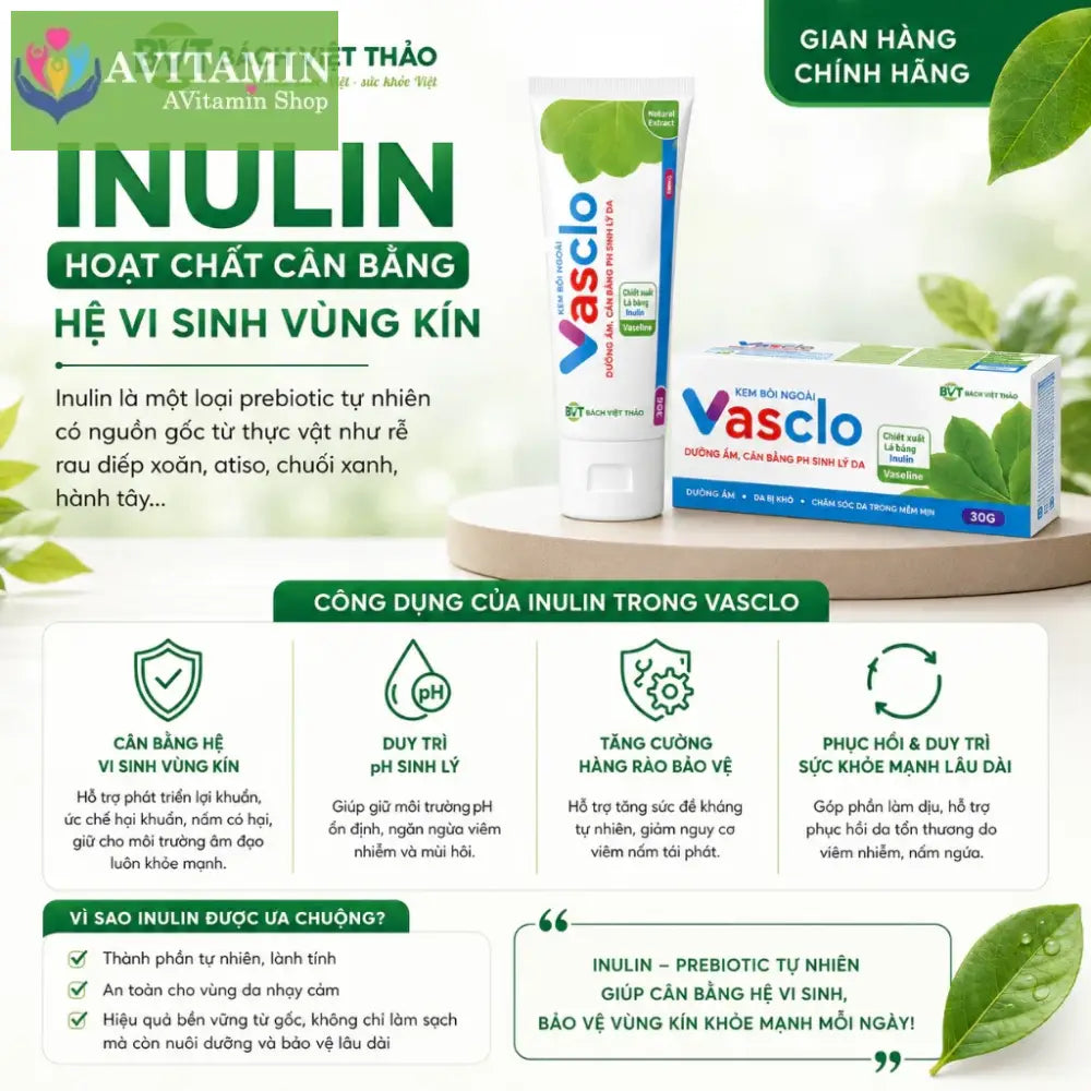 [Che Tên] Gel Bôi Phụ Khoa VASCLO Hỗ Trợ Giảm Nấm Ngứa Nấm Candida Chăm Sóc Vùng Kín Nam Nữ