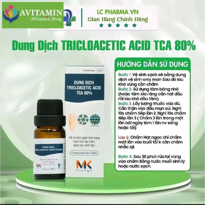 (Che Tên SP)Dung dịch chấm sùi Tricloacetic Acid TCA 80% MK pharma - AVITAMINSHOP.COM