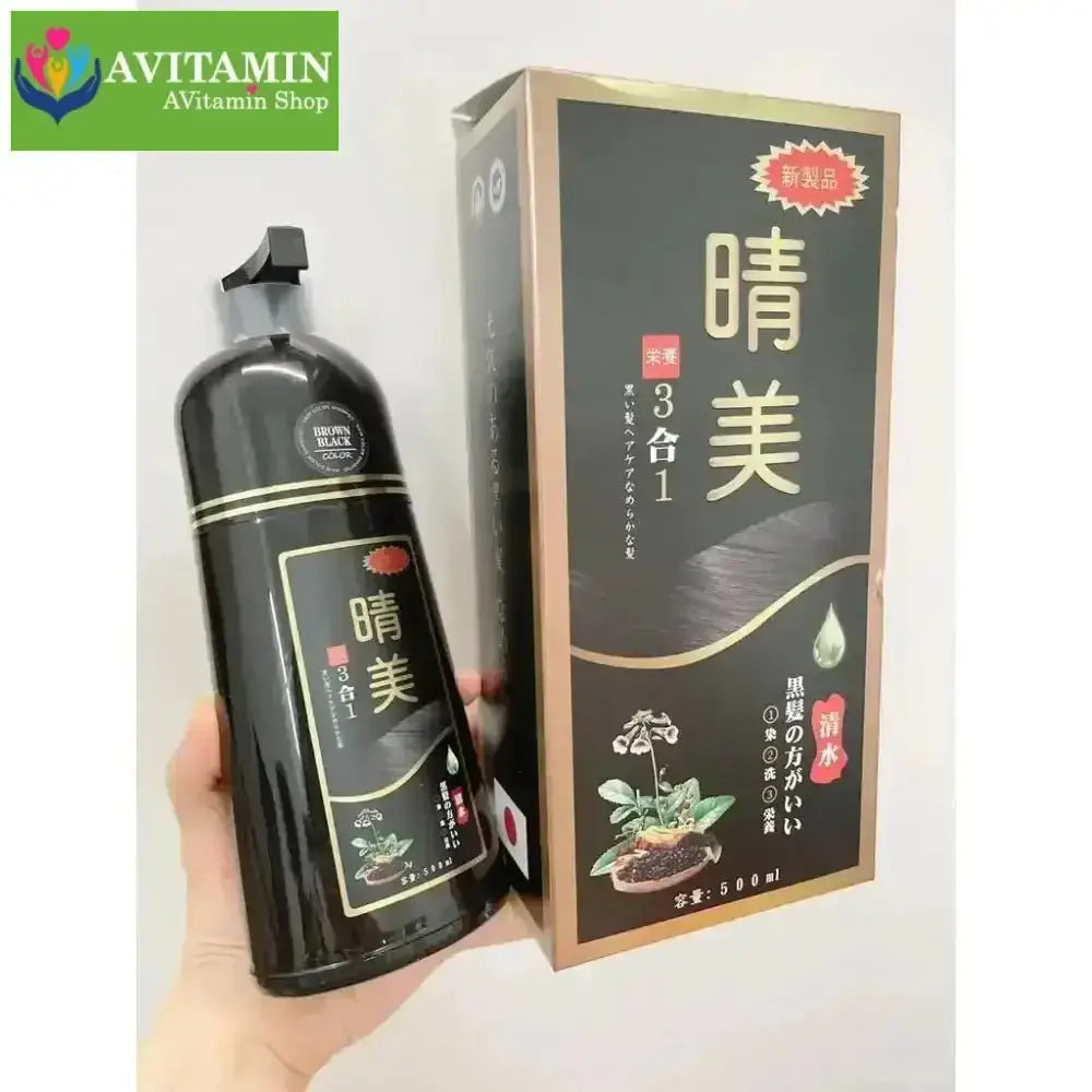 [CHÍNH HÃNG] Dầu Gội Phủ Bạc Thảo Dược Komi Nhật Bản, Phủ Hoàn Toàn Tóc Bạc, Lên Màu Ngay Từ Lần Gội Đầu Tiên - AVITAMINSHOP.COM