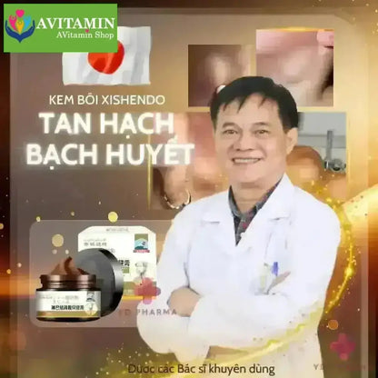 {CHÍNH HÃNG} - Kem Tan Hạch Cổ Truyền Nhật Bản, Teo U Hạch, Kem Mỡ Tiêu Tan Hạch Bạch Huyết Shixendo CAO CẤP - AVITAMINSHOP.COM