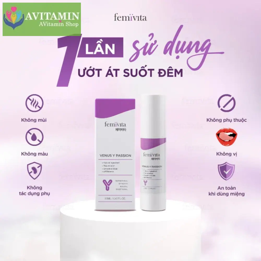 Combo 2 Gel Venus Femivita - Hỗ trợ tăng cảm hứng giảm hô hạn chăm sóc ’cô bé’ ra nước nhờn tự nhiên