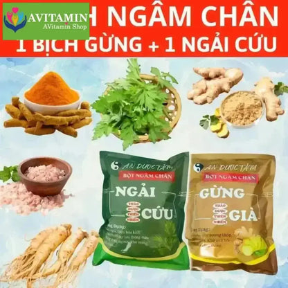 COMBO 200 Túi Lọc Ngải Cứu Ngâm Chân An Dược Tâm Thảo Dược. Ngải cứu giúp giảm căng thẳng, Mất ngủ kinh niên, lưu thông - AVITAMINSHOP.COM