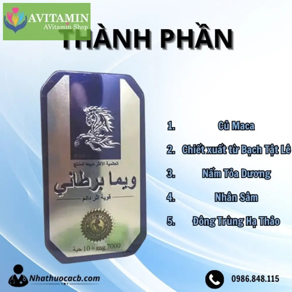 Cường Dương Ngựa Thái Tăng Cường Sinh Lực Phái Mạnh