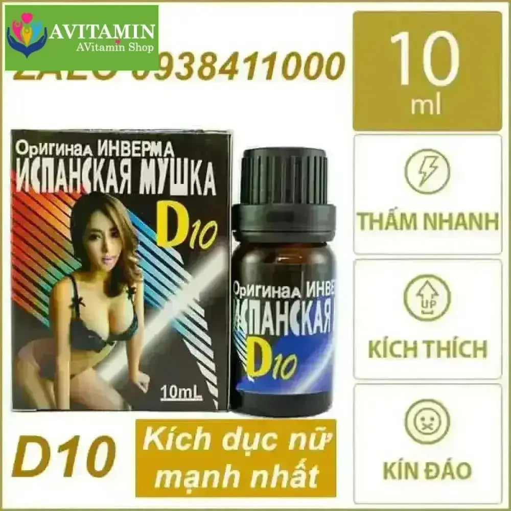 D10 Thuốc Kích Dục Nữ Dạng nước chính hãng Nga - AVITAMINSHOP.COM