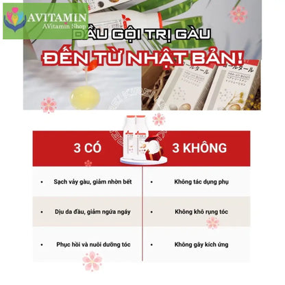 Dầu Gội Kirozi Kirei Cải Thiện Tình Trạng Gàu Nấm da Đầu