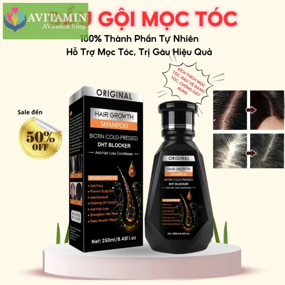Dầu Gội Mọc Tóc Giảm Gàu Dầu Gội Thảo Dược Kích Thích Mọc Tóc Nấm Ngứa Bảo Vê Nang Tóc Chắc Khỏe.