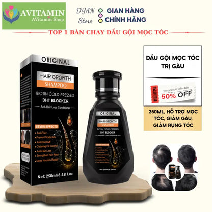 Dầu Gội Mọc Tóc Giảm Gàu Dầu Thảo Dược Kích Thích Mọc Tóc Nấm Ngứa Bảo Vê Nang Tóc Chắc Khỏe Mượt