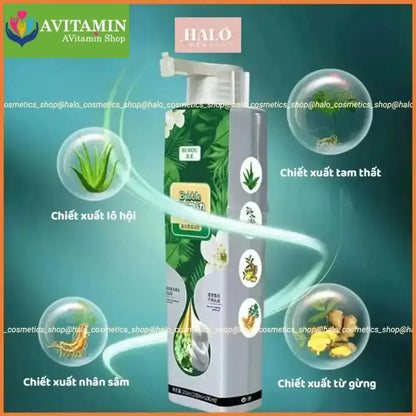 Dầu gội phủ bạc beirou dầu gội nhuộm tóc đen phủ bạc thảo dược hàn quốc an toàn cho da đầu - AVITAMINSHOP.COM