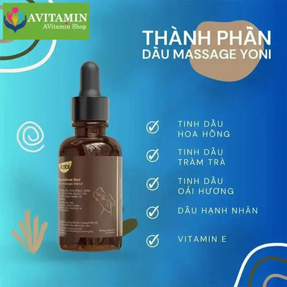 Dầu massage yoni body Kobi giúp cải thiện cảm xúc kéo dài cuộc yêu - 100ml - AVITAMINSHOP.COM
