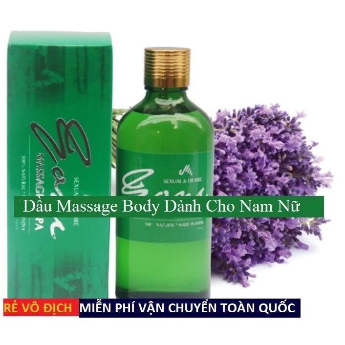 Dầu Massage Yoni Toàn Thân Cho Nam Nữ Bôi trơn & Cải thiện cảm xúc Vợ Chồng - Tăng cảm giác được yêu thương - Oil - AVITAMINSHOP.COM
