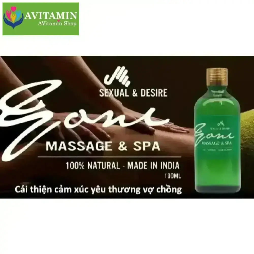 Dầu Massage Yoni Toàn Thân Cho Nam Nữ Bôi trơn & Cải thiện cảm xúc Vợ Chồng - Tăng cảm giác được yêu thương - Oil - AVITAMINSHOP.COM