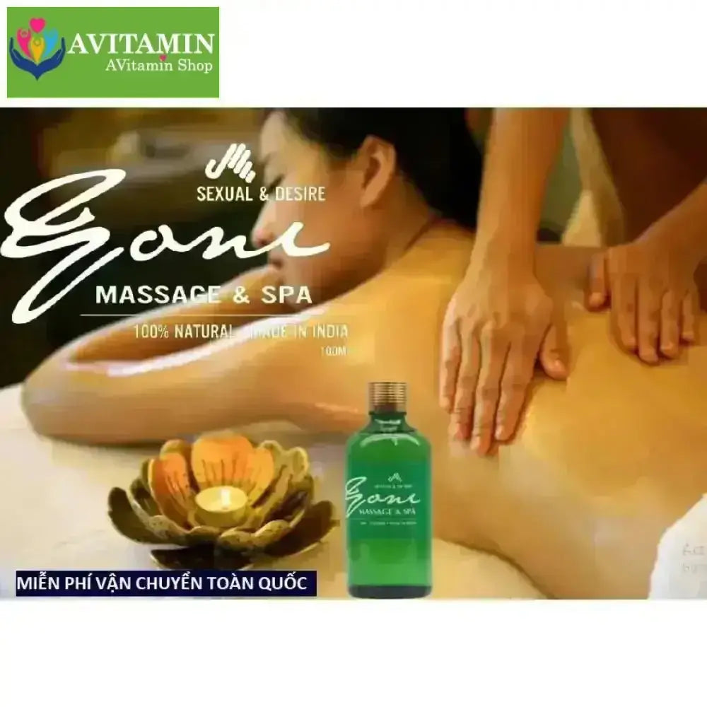 Dầu Massage Yoni Toàn Thân Cho Nam Nữ Bôi trơn & Cải thiện cảm xúc Vợ Chồng - Tăng cảm giác được yêu thương - Oil - AVITAMINSHOP.COM