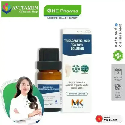 Dung Dịch Loại Bỏ Mụn Cóc, Mụn Thịt MK Pharma Tricloacetic Acid TCA 80% Solution - 5ml - AVITAMINSHOP.COM