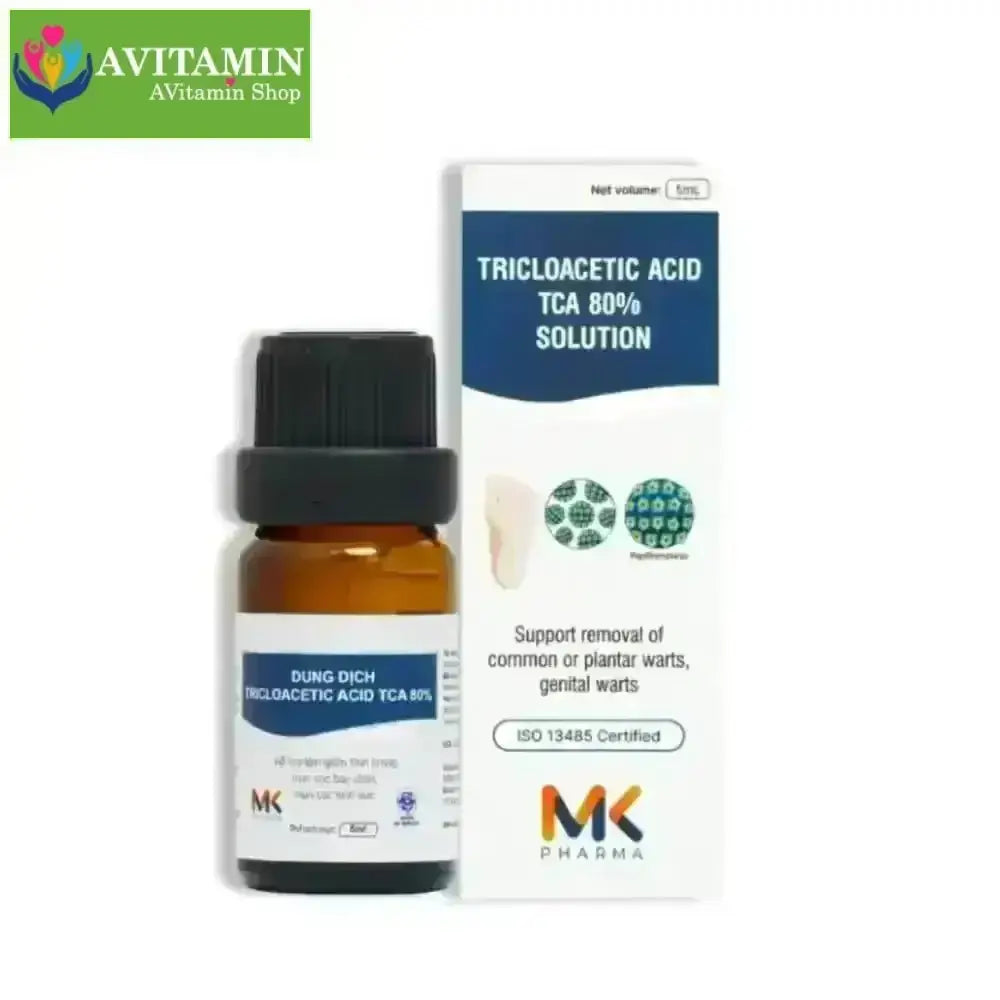 Dung Dịch Loại Bỏ Mụn Cóc, Mụn Thịt MK Pharma Tricloacetic Acid TCA 80% Solution - 5ml - AVITAMINSHOP.COM