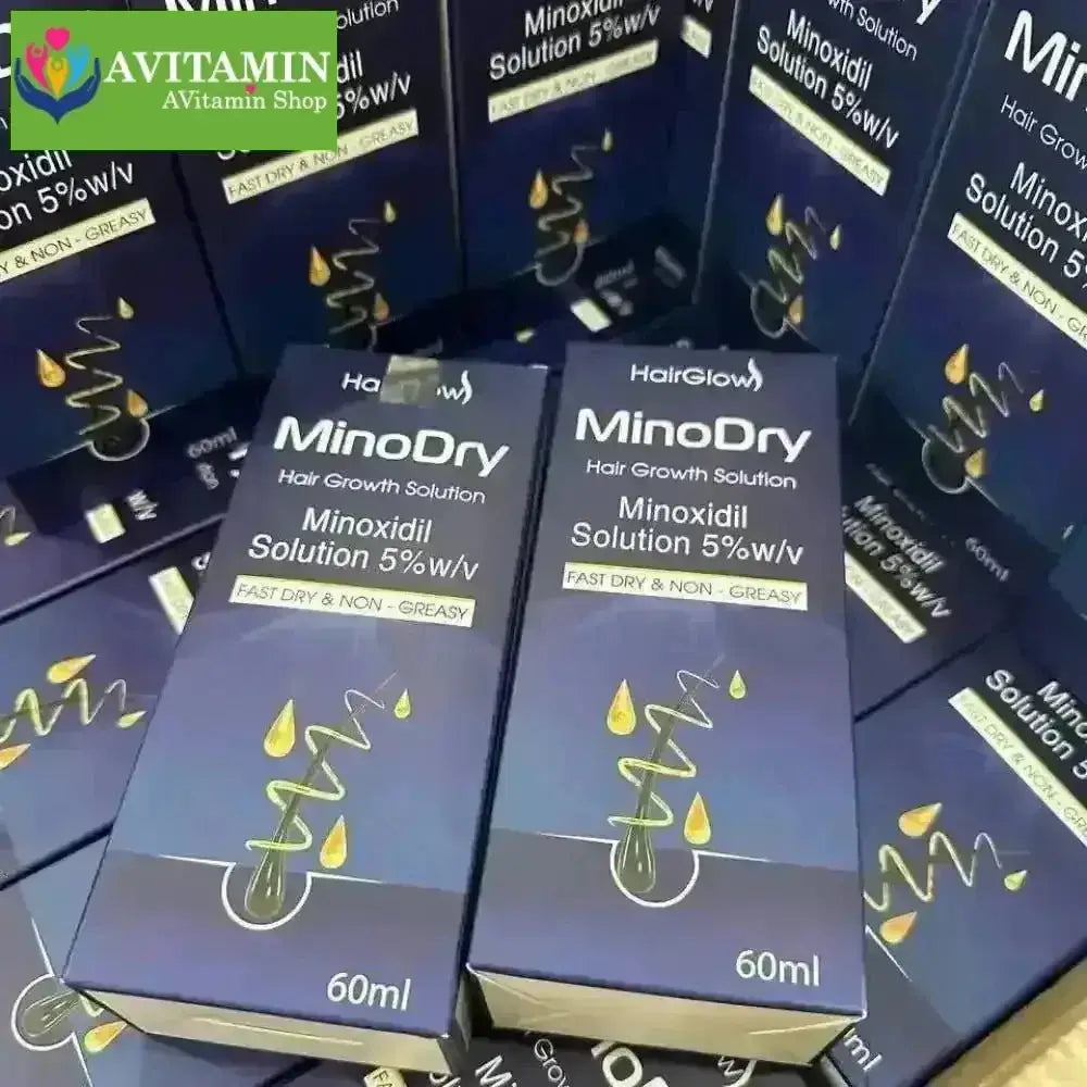 Dung dịch mọc tóc MinoDry Minoxidil 5% (DẠNG LỎNG) - AVITAMINSHOP.COM